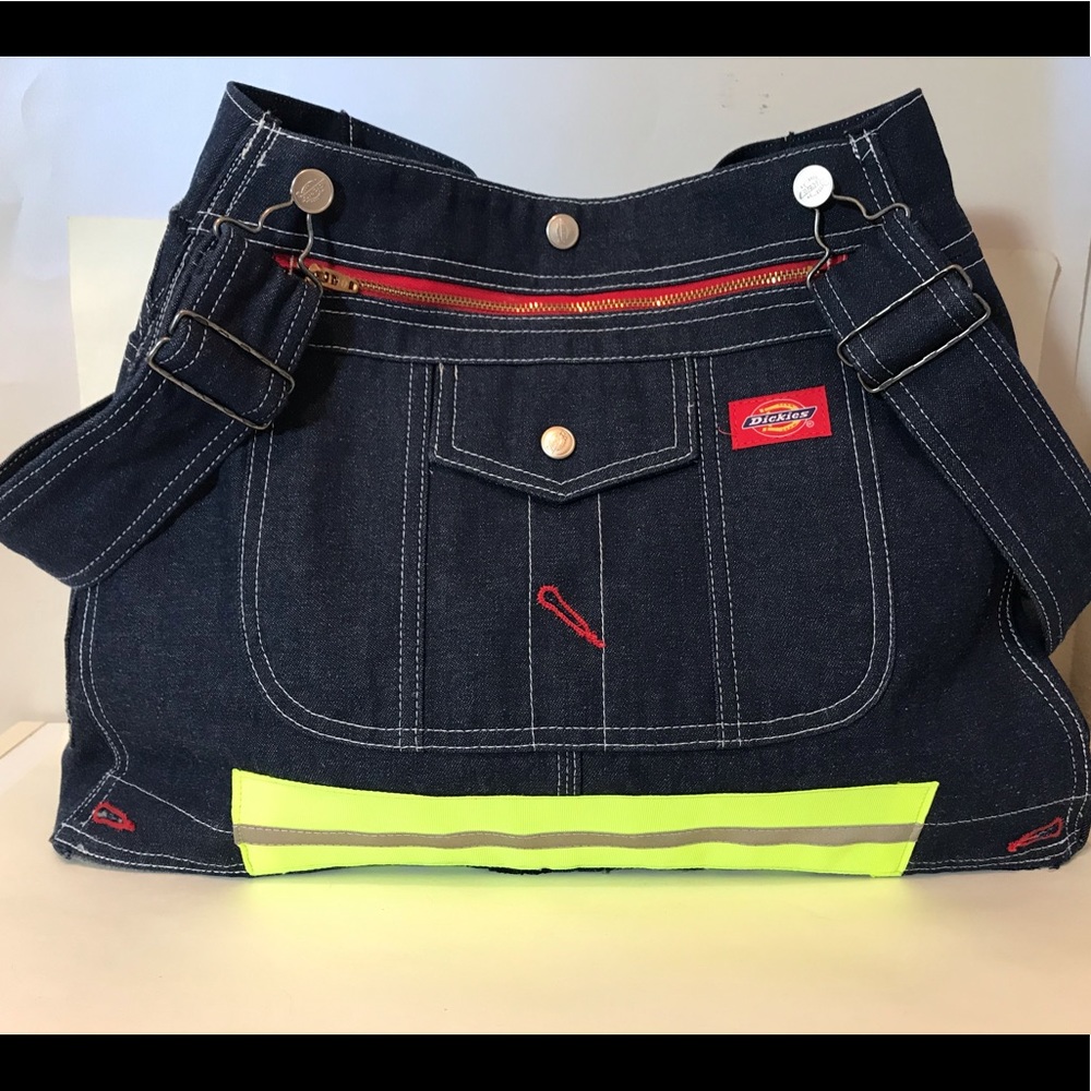 Dickies Upcycled Denim Overalls Backpack